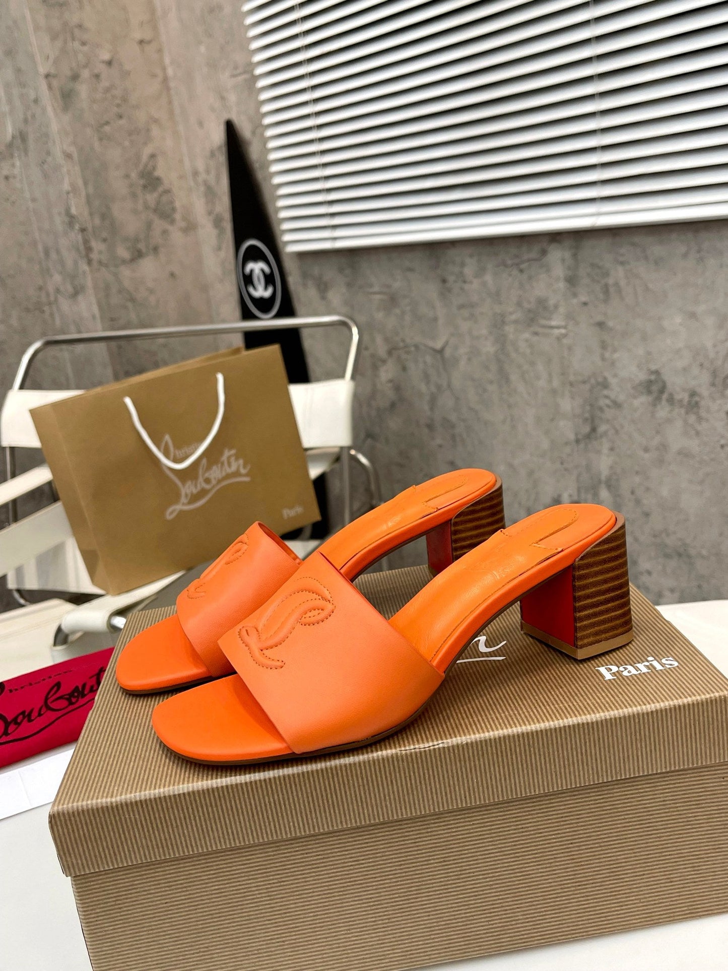 Christian Louboutin 2026 So CL 55mm Mules Leather 780407