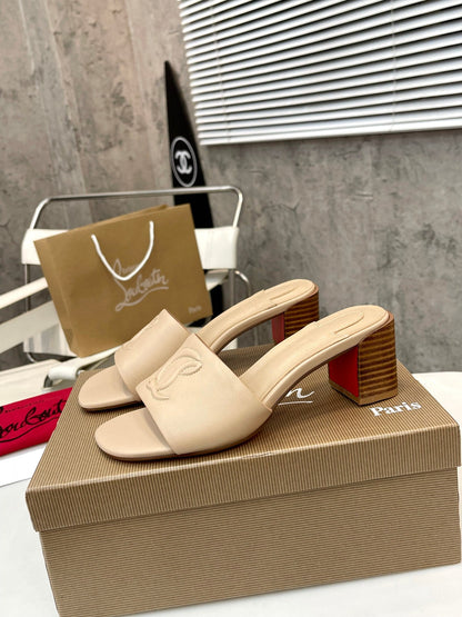 Christian Louboutin 2026 So CL 55mm Mules Leather 780407