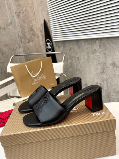 Christian Louboutin 2026 So CL 55mm Mules Leather 780407