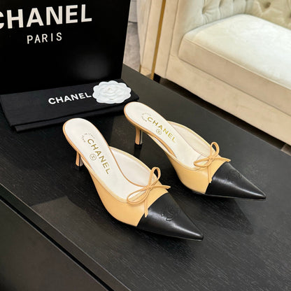 CC 2026 High Heel Mule 65 Two Tone Sheepskin