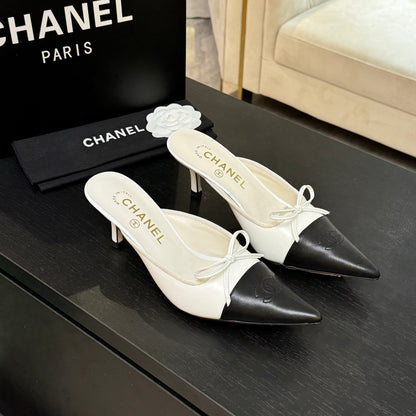 CC 2026 High Heel Mule 65 Two Tone Sheepskin