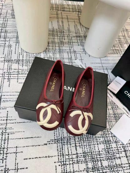 CC 2026 Cambon Ballet Flat Quilted Calfskin