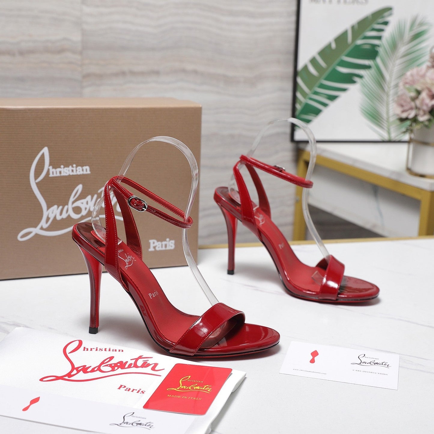 CL Mis Z 100mm Sandal Patent Leather 863982