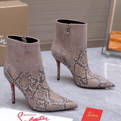 Christian Kondora Metallic Injected Boot Suede 863891