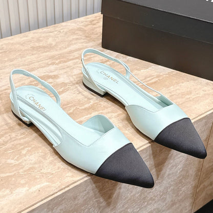 Chanel 2026 Slingback Fabric Calfskin 898954