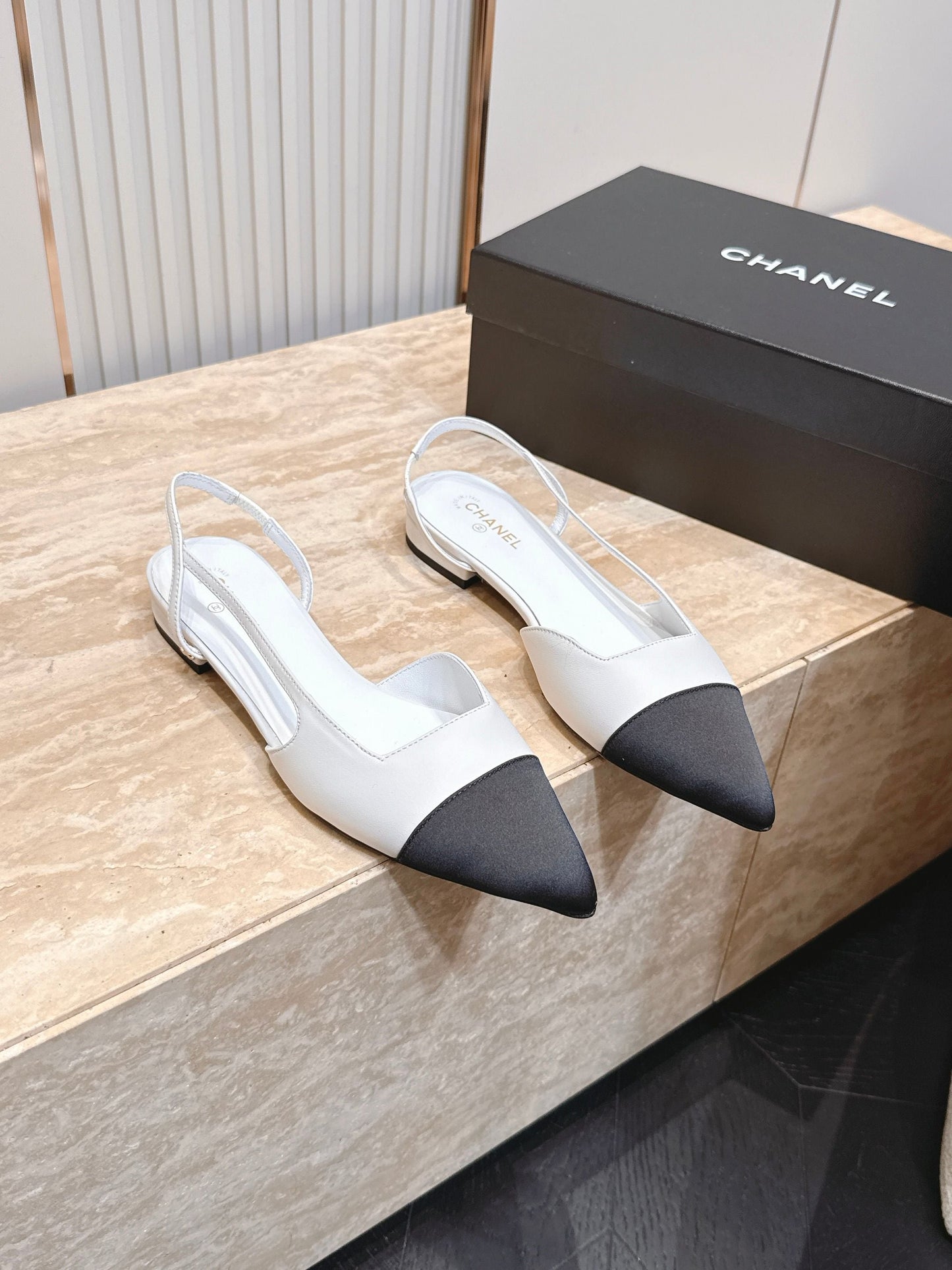 Chanel 2026 Slingback Fabric Calfskin 898954