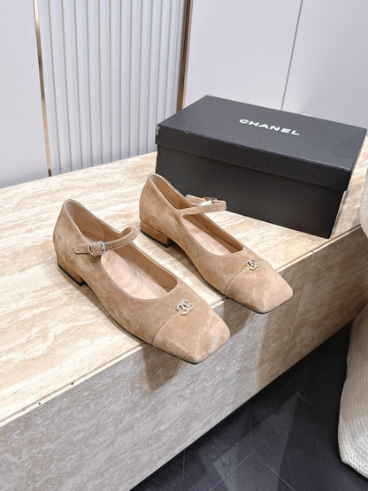 Chanel 2026 Ballet Flat 25mm Suede Calfskin 899012