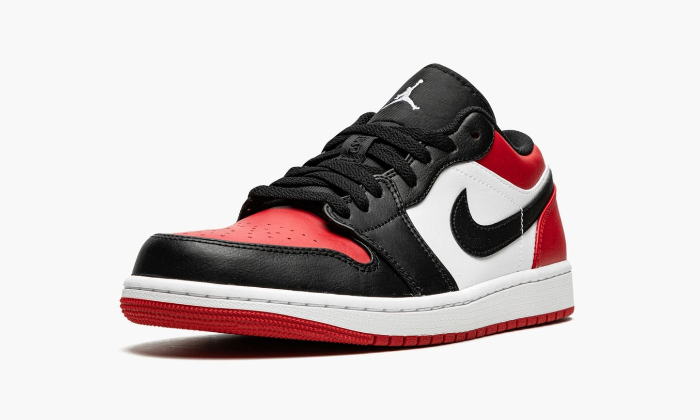 Air Jordan 1 Low Bred Toe Sneakers - Collector's Edition