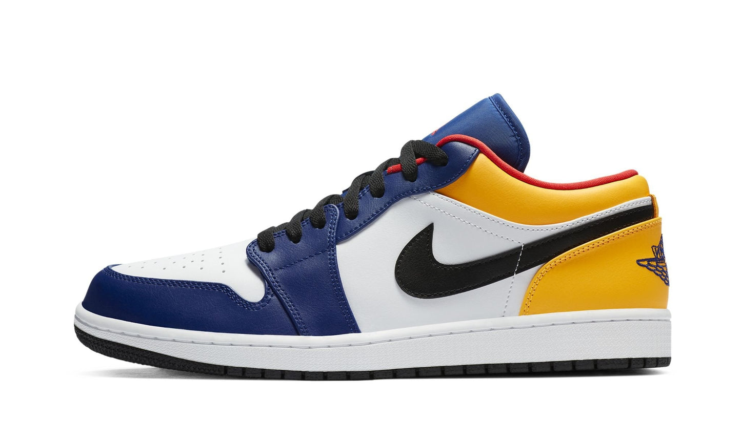 Air Jordan 1 Low Deep Royal / Yellow Sneakers - Hype Release
