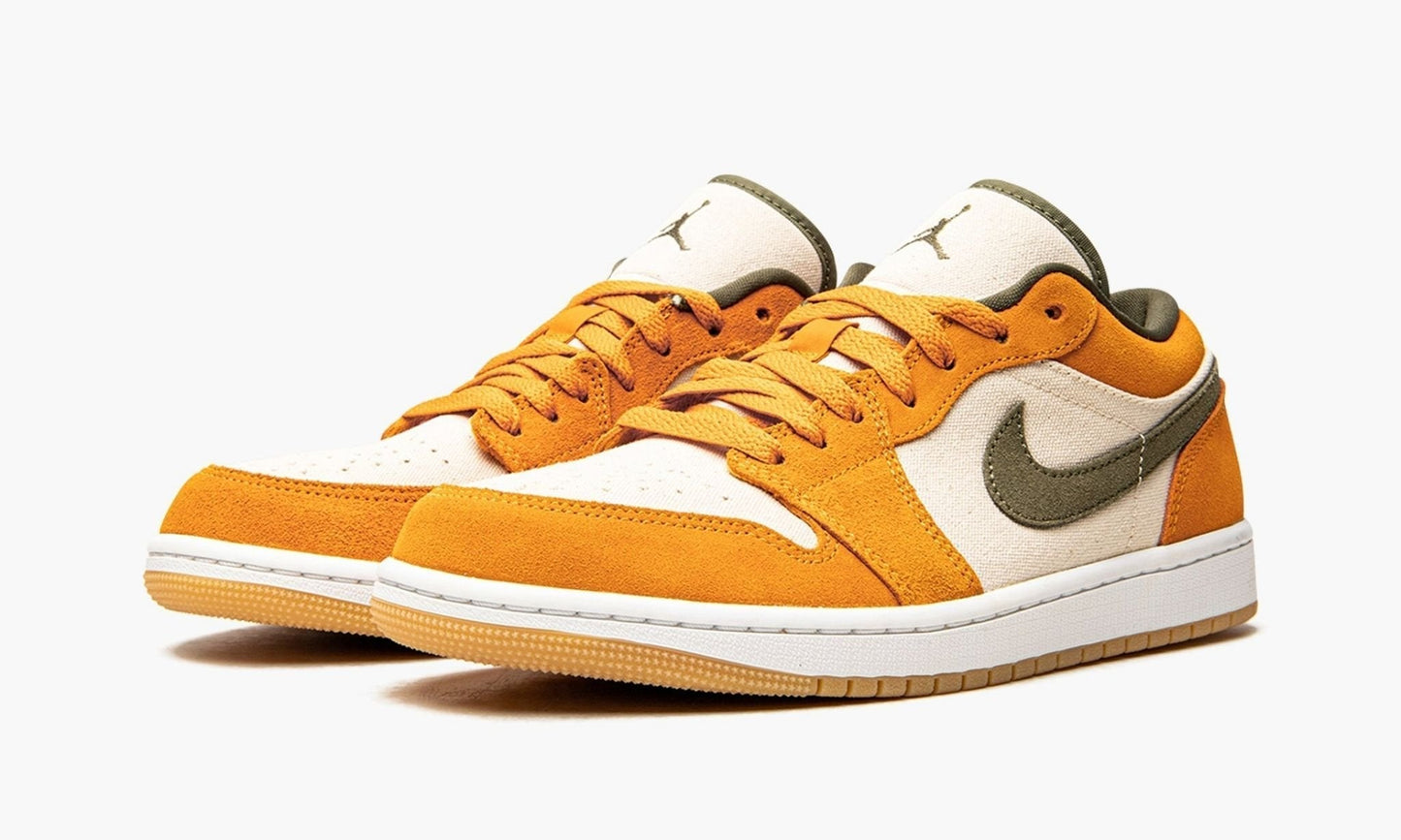 Air Jordan 1 Low SE “Light Curry” Sneakers - Retro Classic
