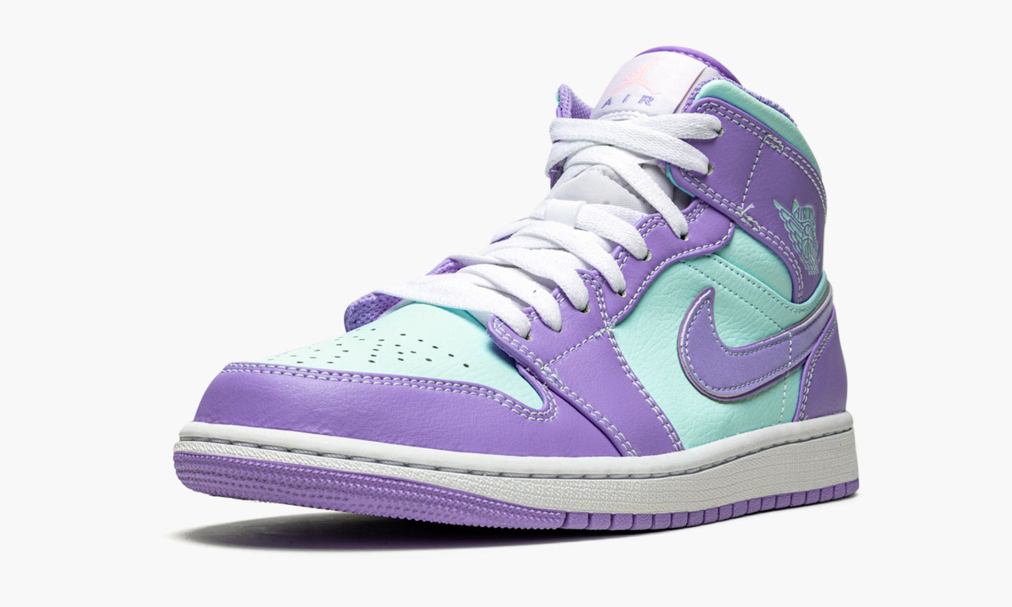 Air Jordan 1 Mid “Purple Pulse / Glacier Blue” Sneakers - Signature Series