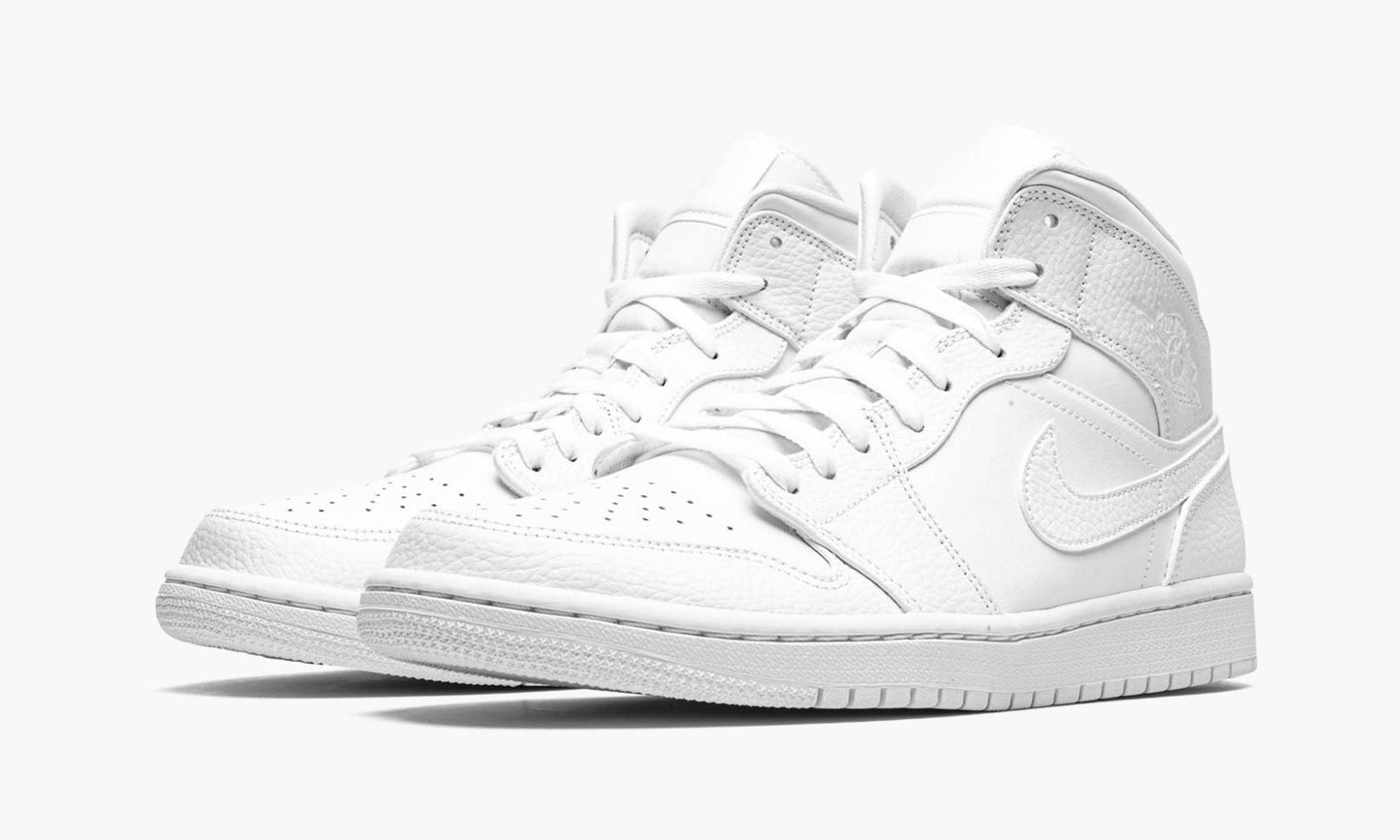 Air Jordan 1 Mid “Triple White” Sneakers - Pro-Level | Silhouette King