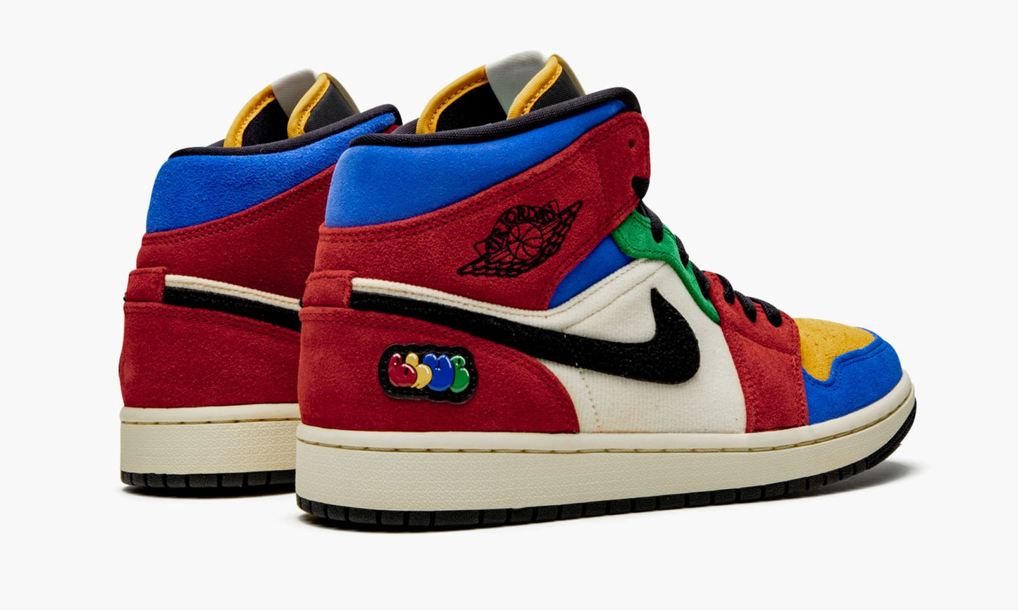 Air Jordan 1 Mid Blue The Great Sneakers - Court Icon | Silhouette King