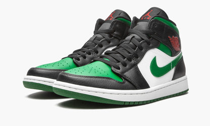 Air Jordan 1 Mid Green Toe Sneakers - Cushioned Stride | Designer Kicks