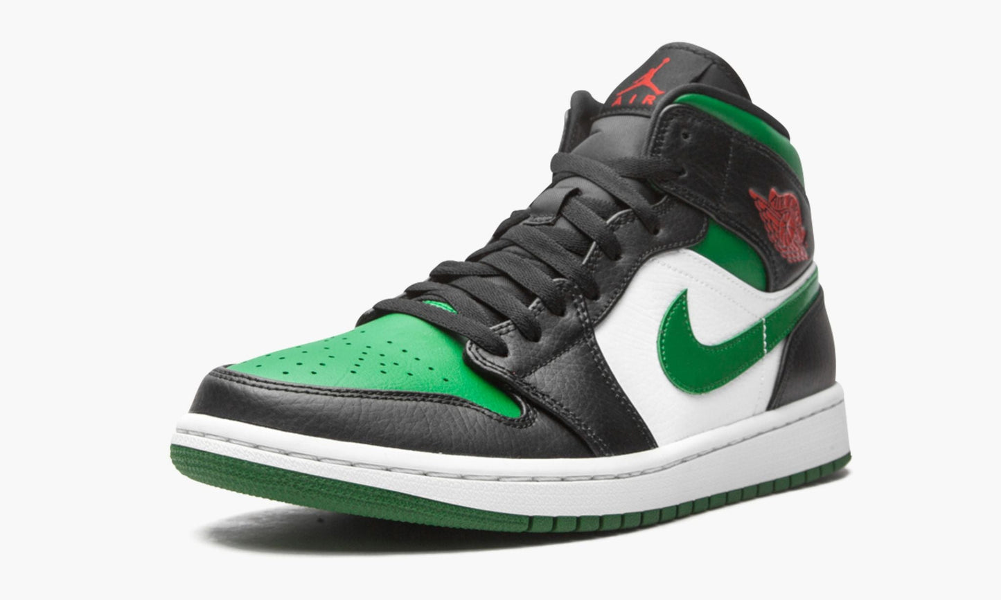 Air Jordan 1 Mid Green Toe Sneakers - Cushioned Stride | Designer Kicks