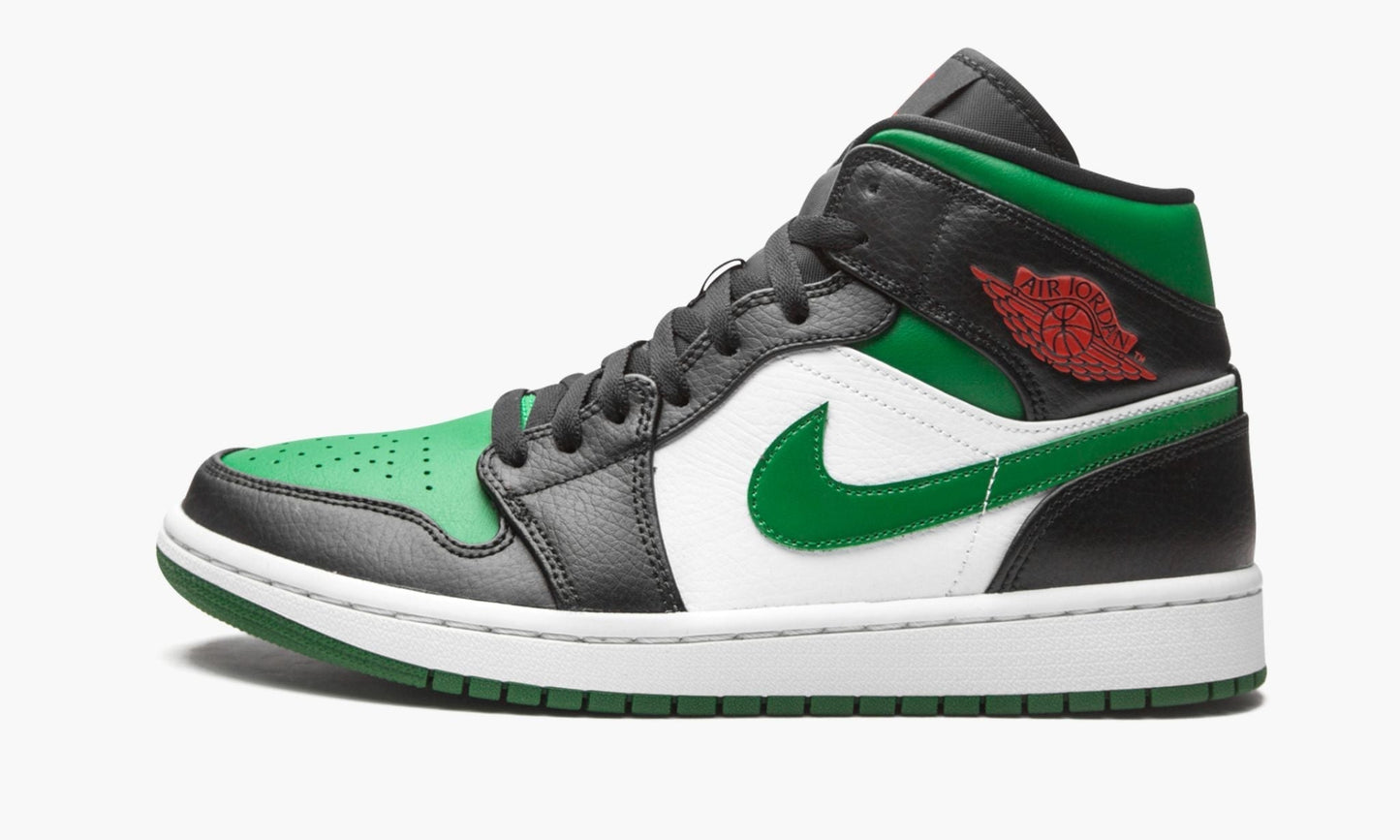 Air Jordan 1 Mid Green Toe Sneakers - Cushioned Stride | Designer Kicks