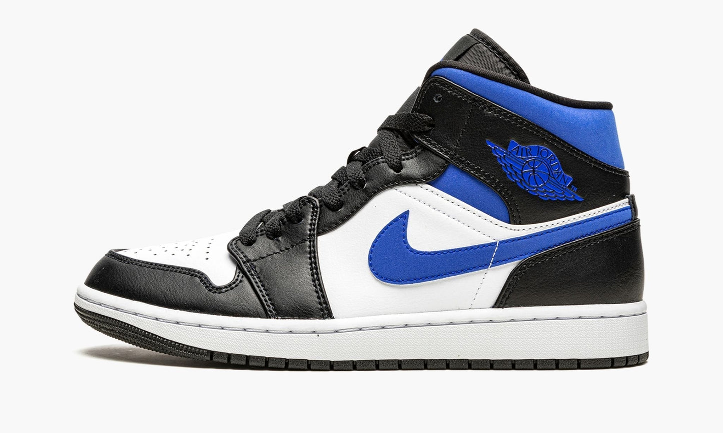 Air Jordan 1 Mid Racer Blue / Black / White Sneakers - Performance Runner