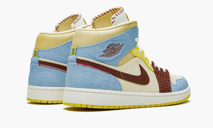 Air Jordan 1 Mid SE “Maison Chateau Rouge Fearless” Sneakers - OG Colorway