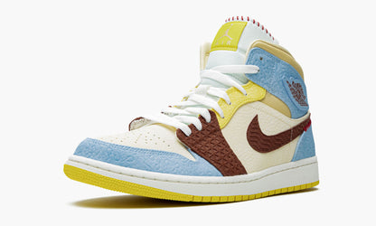 Air Jordan 1 Mid SE “Maison Chateau Rouge Fearless” Sneakers - OG Colorway