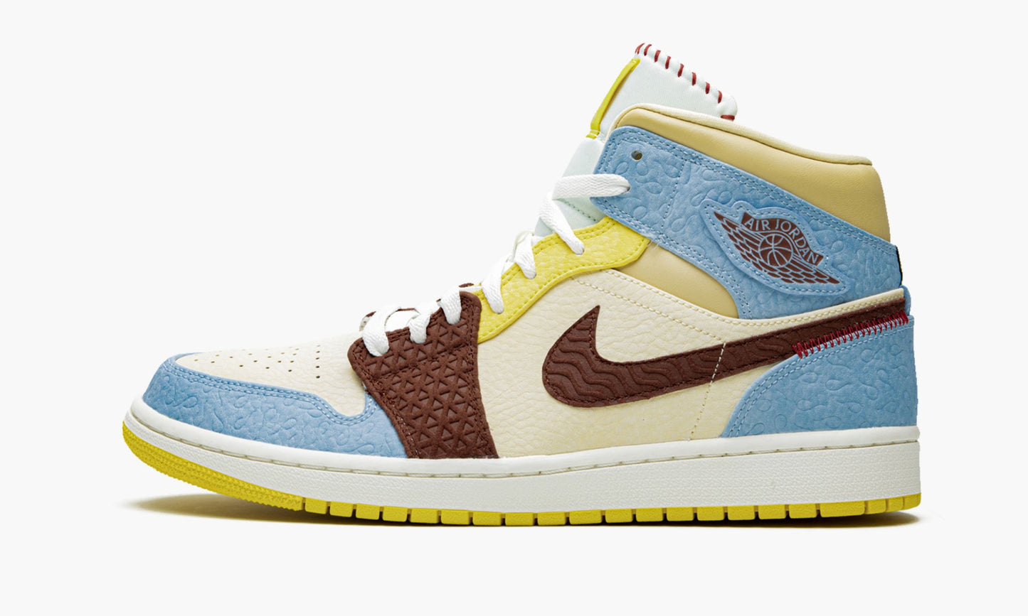 Air Jordan 1 Mid SE “Maison Chateau Rouge Fearless” Sneakers - OG Colorway