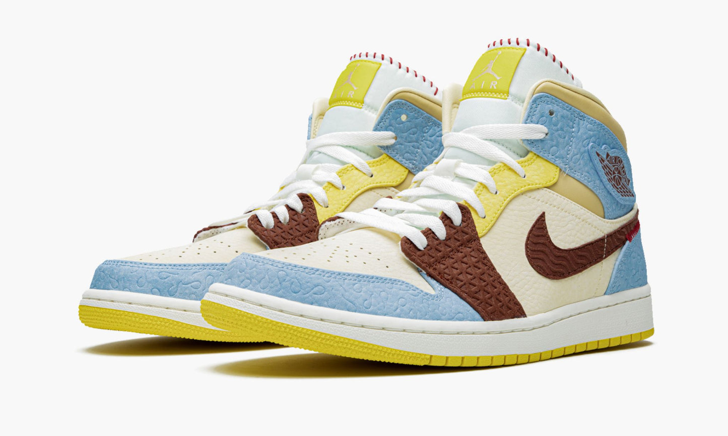 Air Jordan 1 Mid SE “Maison Chateau Rouge Fearless” Sneakers - OG Colorway