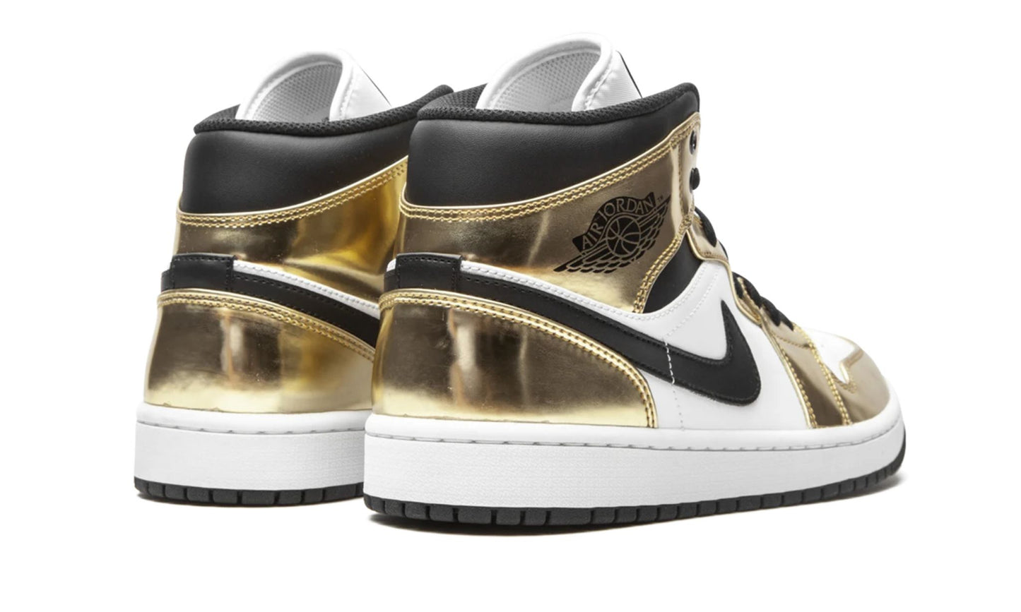 Air Jordan 1 Mid SE “Metallic Gold” Sneakers - Collaboration Release