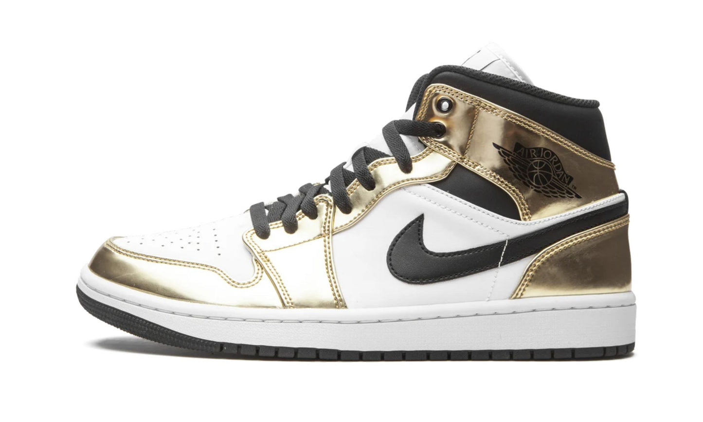 Air Jordan 1 Mid SE “Metallic Gold” Sneakers - Collaboration Release