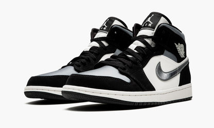 Air Jordan 1 Mid SE “Satin Grey” Sneakers - Court Icon | Hype Sneaker