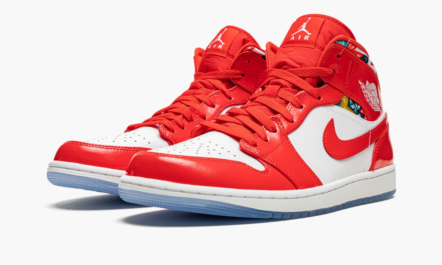 Air Jordan 1 MID SE Barcelona Sweater Sneakers - Vintage Inspired