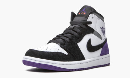 Air Jordan 1 Mid SE Court Purple Suede Sneakers - Pro-Level