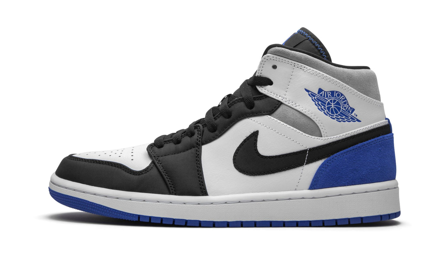 Air Jordan 1 Mid SE Game Royal Black Toe Sneakers - Court Classic