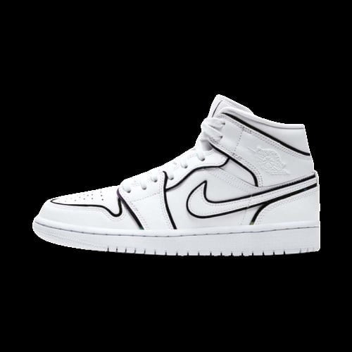 Air Jordan 1 Mid SE Iridescent Trim Sneakers - Hype Release