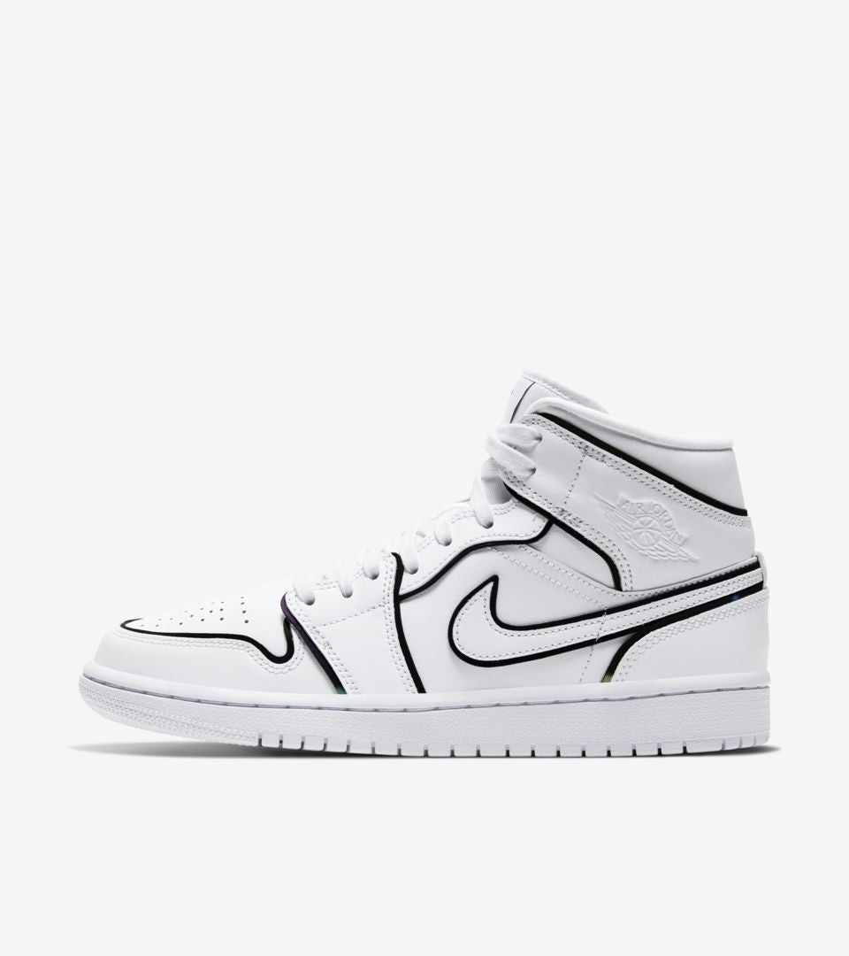 Air Jordan 1 Mid SE Iridescent Trim Sneakers - Basketball Legend