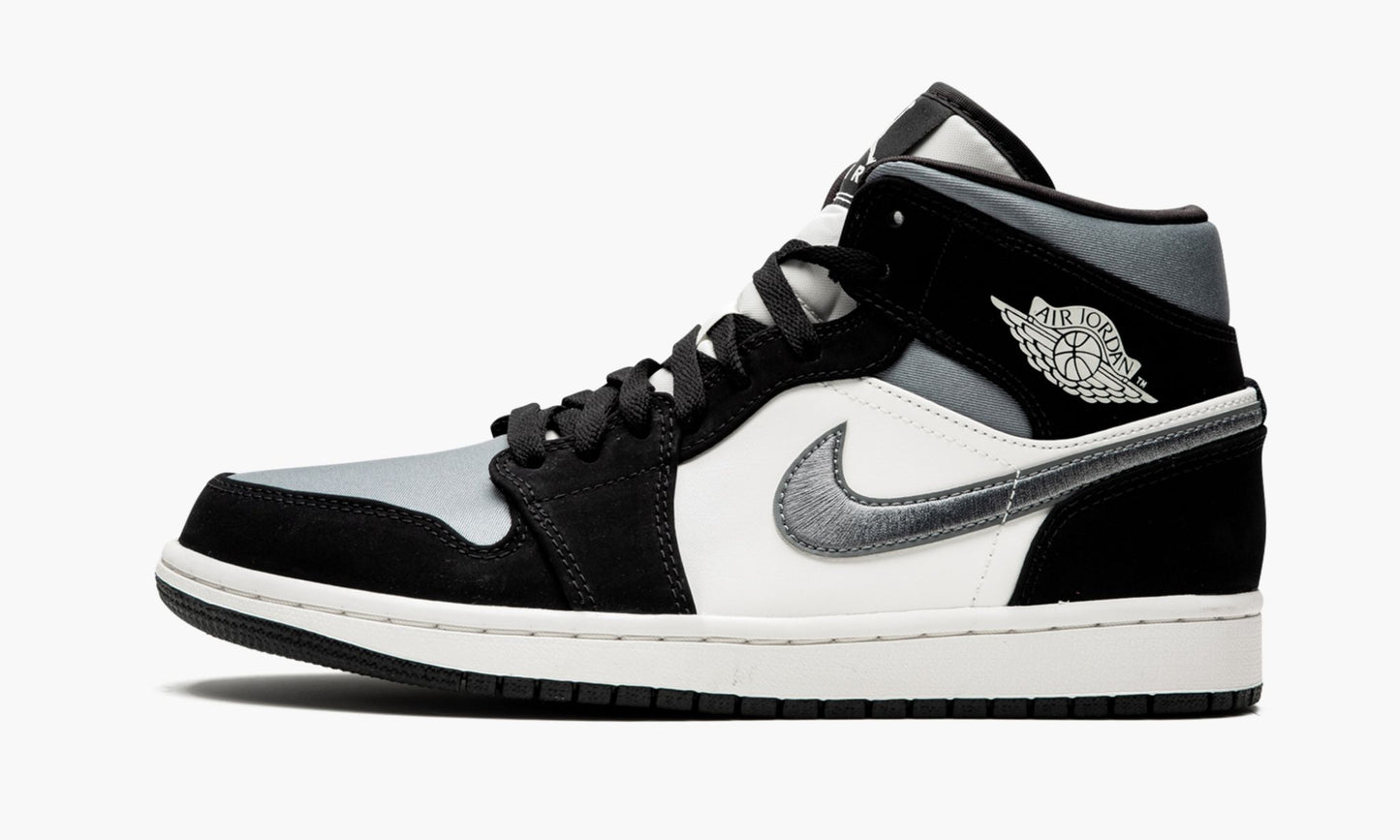 Air Jordan 1 Mid SE Satin Grey Sneakers - Vintage Inspired