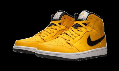 Air Jordan 1 Mid Taxi Yellow Sneakers - Basketball Legend