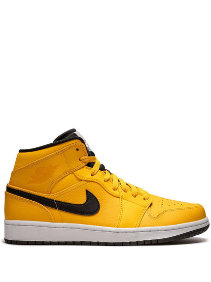 Air Jordan 1 Mid Taxi Yellow Sneakers - Streetwear Essential