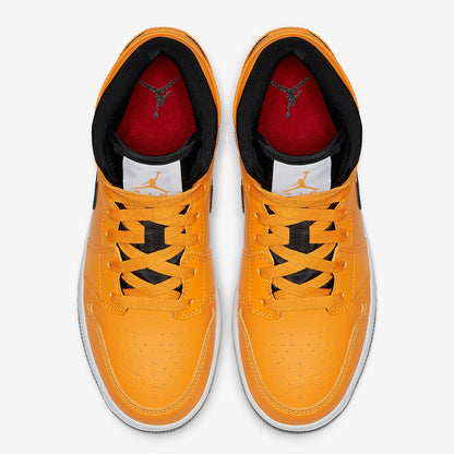 Air Jordan 1 Mid Taxi Yellow Sneakers - Basketball Legend