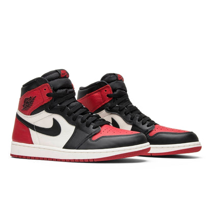 Air Jordan 1 Retro High OG ‘Bred Toe’ 555088-610 Sneakers - Vintage Inspired