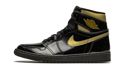 Air Jordan 1 Retro High OG Black Metallic Gold Sneakers - Cushioned Stride