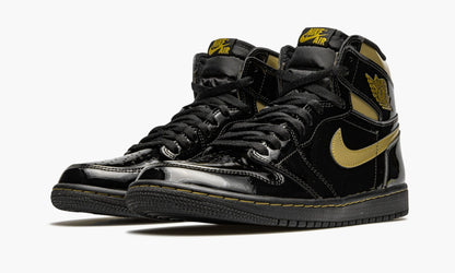 Air Jordan 1 Retro High OG Black Metallic Gold Sneakers - Cushioned Stride