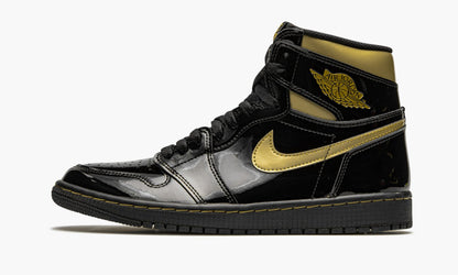Air Jordan 1 Retro High OG Black Metallic Gold Sneakers - Cushioned Stride