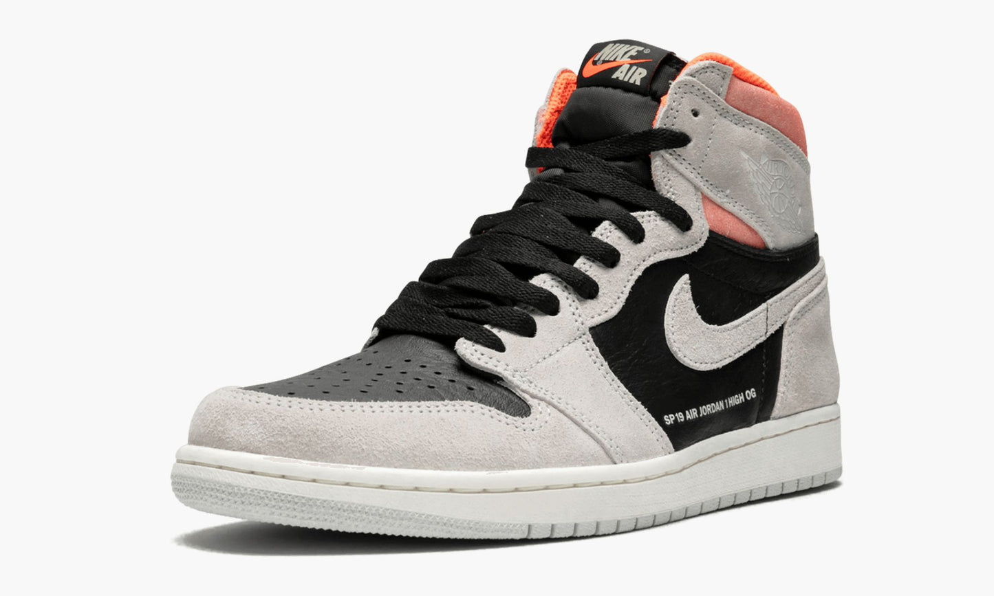 Air Jordan 1 Retro High OG Neutral Grey/Hyper Crimson Sneakers - Prime Pick