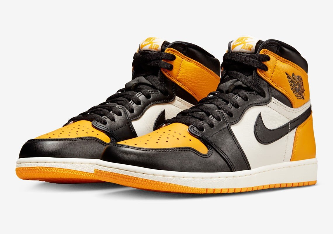 Air Jordan 1 Retro High OG Yellow Toe Sneakers - Streetwear Essential
