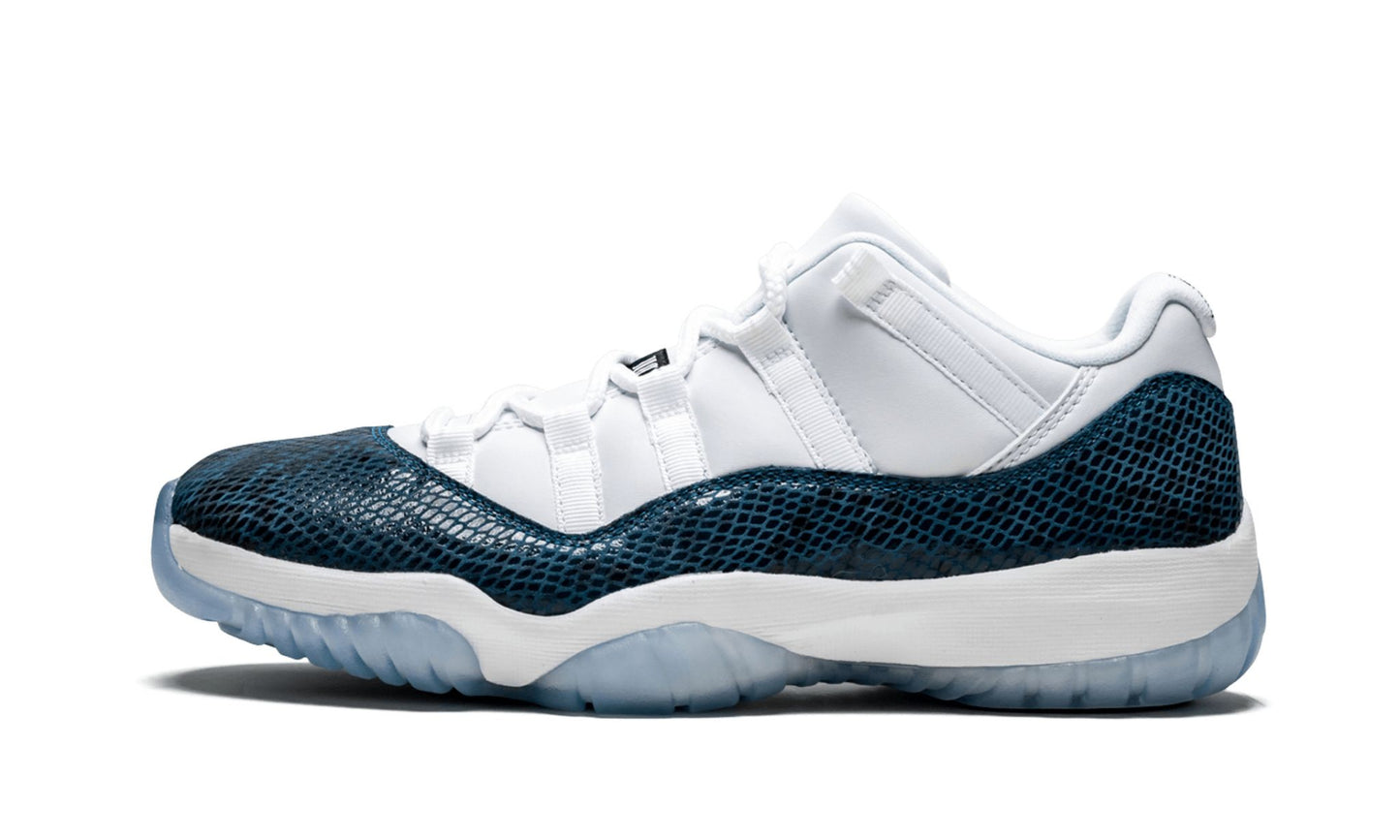 Air Jordan 11 Retro Low LE Blue Snakeskin Sneakers - Archive Edition
