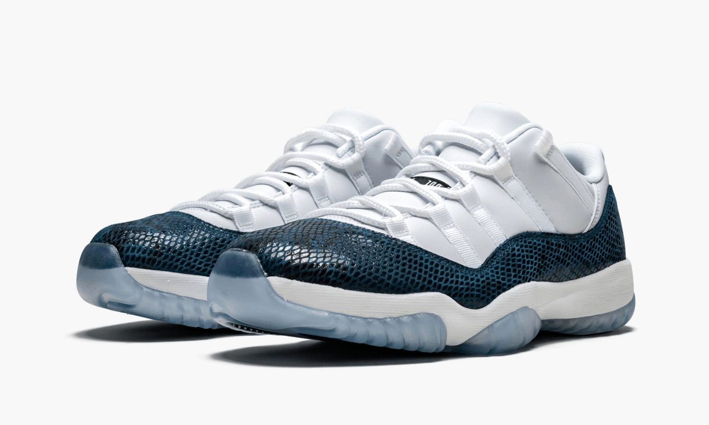 Air Jordan 11 Retro Low LE Blue Snakeskin Sneakers - Archive Edition