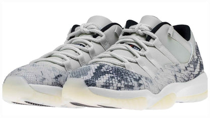 Air Jordan 11 Retro Low Light Bone Snakeskin Sneakers - Head-Turner