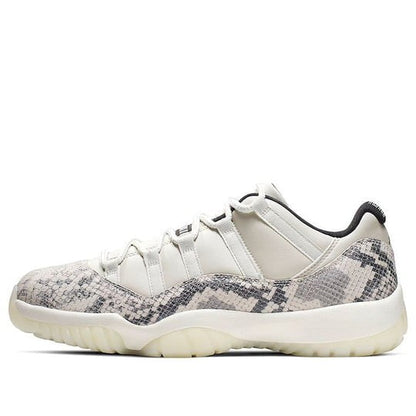 Air Jordan 11 Retro Low Light Bone Snakeskin Sneakers - Head-Turner