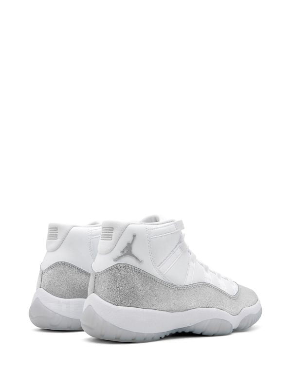 Air Jordan 11 Retro White Metallic Silver Womens Sneakers - Game Changer