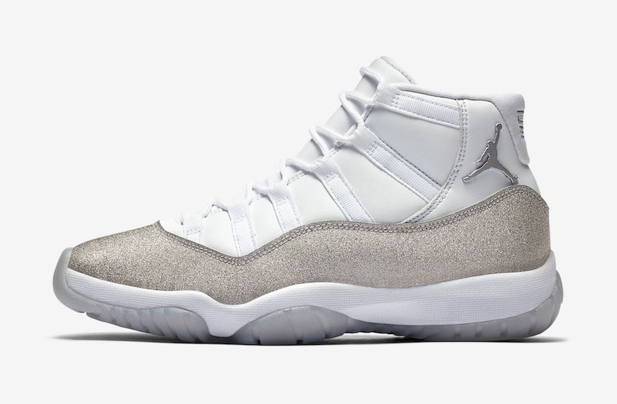 Air Jordan 11 Retro White Metallic Silver Womens Sneakers - Game Changer