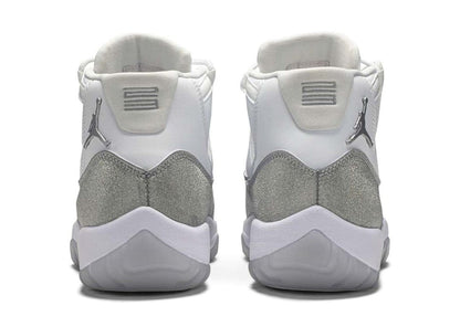 Air Jordan 11 Retro White Metallic Silver Womens Sneakers - Game Changer
